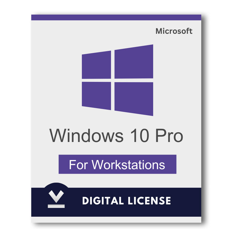 Microsoft Windows 10 Pro Workstation Lifetime License Key