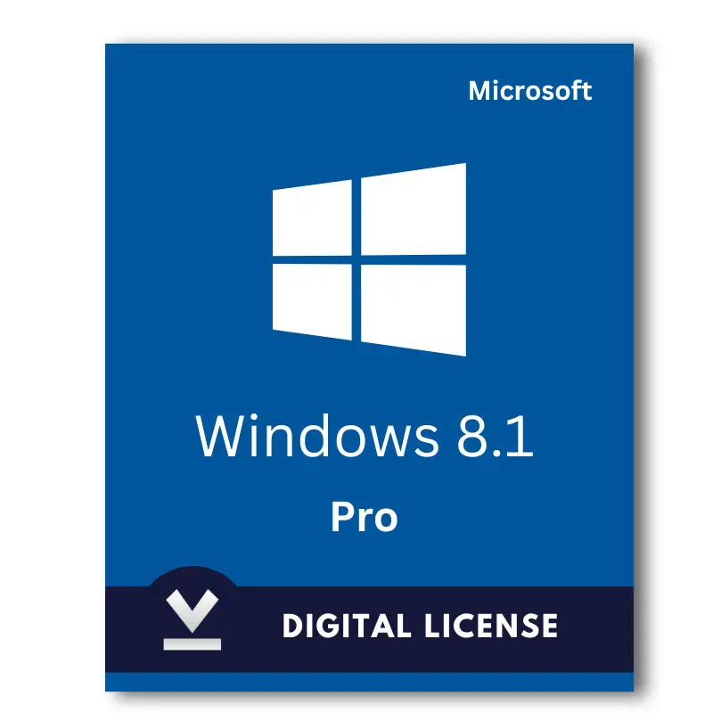 Microsoft Windows 8.1 Professional Digital Key License